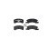 Brake Pad Set, disc brake P 16 011 Brembo, Thumbnail 3