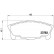 Brake Pad Set, disc brake P 16 014 Brembo, Thumbnail 2