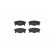 Brake Pad Set, disc brake P 16 014 Brembo