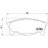 Brake Pad Set, disc brake P 16 014 Brembo, Thumbnail 3