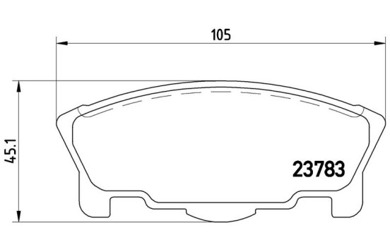 Brake Pad Set, disc brake P 16 014 Brembo, Image 2