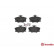 Brake Pad Set, disc brake P 23 017 Brembo, Thumbnail 2