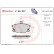 Brake Pad Set, disc brake P 23 017 Brembo, Thumbnail 3