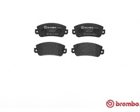 Brake Pad Set, disc brake P 23 021 Brembo, Image 3