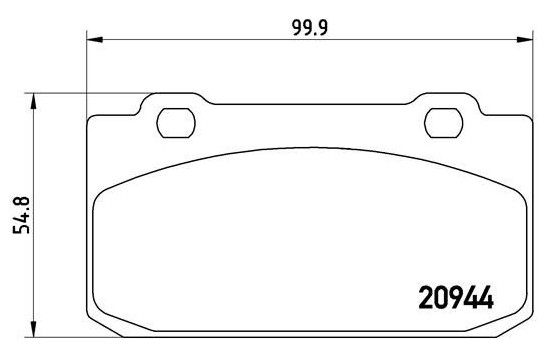 Brake Pad Set, disc brake P 23 027 Brembo, Image 2