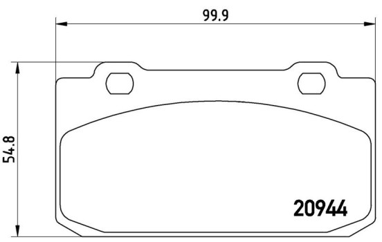 Brake Pad Set, disc brake P 23 027 Brembo, Image 3
