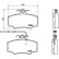 Brake Pad Set, disc brake P 23 048 Brembo, Thumbnail 3