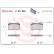 Brake Pad Set, disc brake P 23 052 Brembo, Thumbnail 3