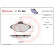 Brake Pad Set, disc brake P 23 060 Brembo, Thumbnail 3