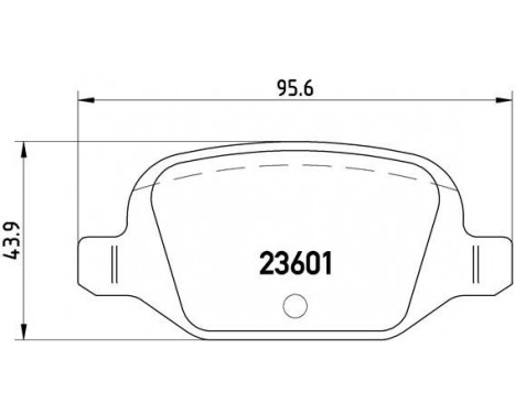 Brake Pad Set, disc brake P 23 064 Brembo, Image 2