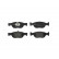 Brake Pad Set, disc brake P 23 073 Brembo