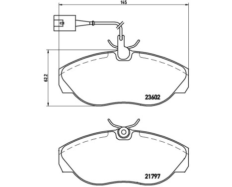 Brake Pad Set, disc brake P 23 083 Brembo, Image 3