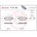 Brake Pad Set, disc brake P 23 105 Brembo, Thumbnail 3