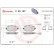 Brake Pad Set, disc brake P 23 127 Brembo, Thumbnail 3