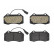 Brake Pad Set, disc brake P 23 162 Brembo