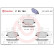 Brake pad set, disc brake P 23 164X Brembo