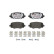 Brake pad set, disc brake P 23 177X Brembo