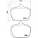 Brake Pad Set, disc brake P 24 004 Brembo, Thumbnail 2