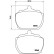 Brake Pad Set, disc brake P 24 004 Brembo, Thumbnail 3