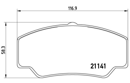 Brake Pad Set, disc brake P 24 023 Brembo, Image 2