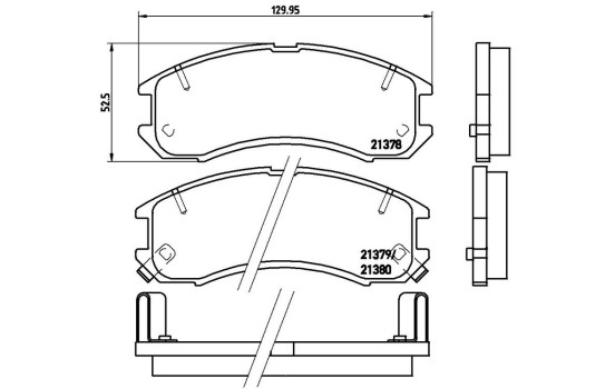 Brake Pad Set, disc brake P 24 024 Brembo, Image 3