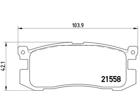 Brake Pad Set, disc brake P 24 025 Brembo, Image 2