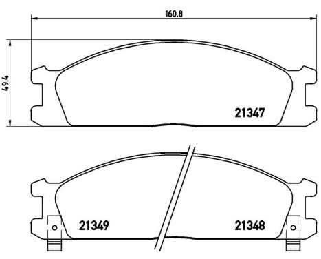 Brake Pad Set, disc brake P 24 026 Brembo, Image 3