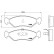 Brake Pad Set, disc brake P 24 028 Brembo, Thumbnail 2