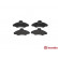 Brake Pad Set, disc brake P 24 029 Brembo, Thumbnail 2