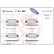 Brake Pad Set, disc brake P 24 053 Brembo, Thumbnail 3