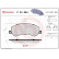 Brake Pad Set, disc brake P 24 064 Brembo, Thumbnail 3