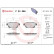 Brake Pad Set, disc brake P 24 066 Brembo, Thumbnail 3
