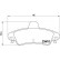 Brake Pad Set, disc brake P 24 070 Brembo, Thumbnail 2