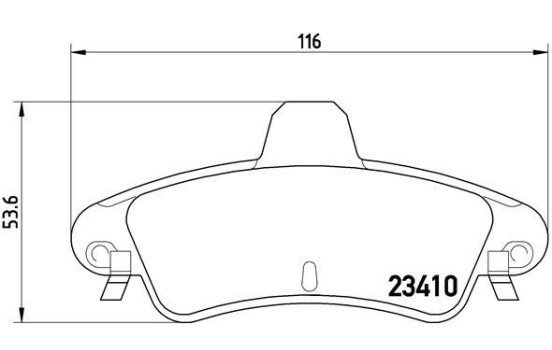 Brake Pad Set, disc brake P 24 070 Brembo, Image 2