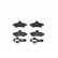 Brake Pad Set, disc brake P 24 070 Brembo