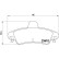 Brake Pad Set, disc brake P 24 070 Brembo, Thumbnail 3