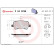 Brake pad set, disc brake P 24 078E Brembo
