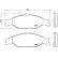 Brake Pad Set, disc brake P 24 082 Brembo, Thumbnail 3