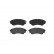 Brake Pad Set, disc brake P 24 086 Brembo