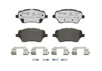 Brake pad set, disc brake P 24 151X Brembo