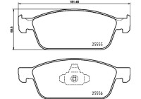 Brake Pad Set, disc brake P 24 199 Brembo