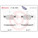Brake Pad Set, disc brake P 24 210 Brembo, Thumbnail 2