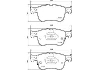 Brake Pad Set, disc brake P 24 218 Brembo