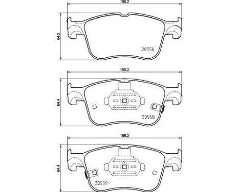 Brake Pad Set, disc brake P 24 218 Brembo