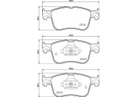 Brake Pad Set, disc brake P 24 234 Brembo