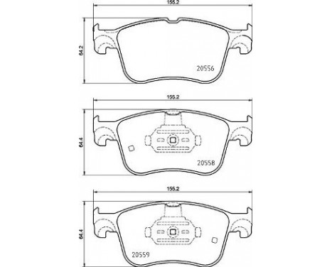 Brake Pad Set, disc brake P 24 234 Brembo