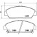 Brake Pad Set, disc brake P 28 021 Brembo, Thumbnail 2