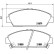 Brake Pad Set, disc brake P 28 021 Brembo, Thumbnail 3