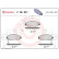 Brake Pad Set, disc brake P 28 021 Brembo, Thumbnail 3