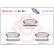 Brake Pad Set, disc brake P 28 031 Brembo, Thumbnail 3